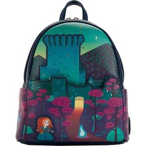 Loungefly Disney Brave Princess Castle Series Mini Backpack NWT LIGHTS UP